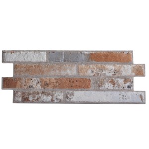 Klimex Verblender Feinsteinzeug UltraStrong Long Brick, weiß-braune Backsteinoptik.