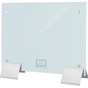 Standfuß für Glaspanel-Heizer (2 Stück) in Weiß, zur einfachen Montage von elektrischen Heizgeräten.