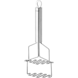 Fackelmann Kartoffelstampfer Premium aus Edelstahl, silberfarben, 27,5 cm.