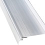 Guttagliss Alu-Wandanschlussprofil, 2,05 m, silberfarben, für Dachbleche.