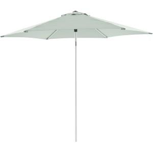 Marktschirm Alsea, Ø 263 cm, Cyan, mit Push-Up Mechanik für einfache Bedienung.