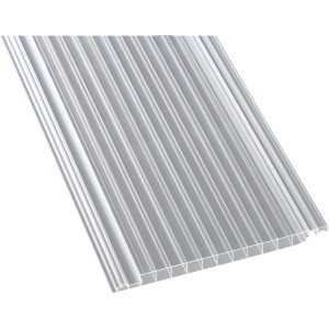 Transparente PC Hohlkammerpaneele Easy-click plus, 16 mm stark, für Kunststoffbedachung.