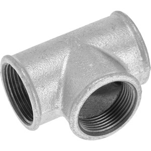 LUX T-Stück 38,9 mm aus Temperguss für Heizung & Wasserinstallation.