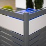 Westmann Mülltonnenverkleidung Planum, Metall, anthrazit/grau, für 4 Tonnen à 240 l.