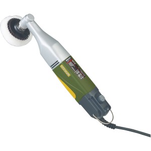 Proxxon Winkelpolierer WP/E mit Polieraufsatz, geeignet für Feinarbeiten und schwer zugängliche Stellen.