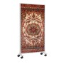 Mobile Könighaus Infrarotheizung mit Teppich-Motiv und Rollen, 800W. Elektrische Heizung mit HD-Druck.