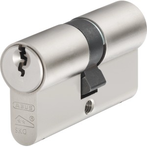 Abus Profilzylinder E60MM 30/40 Messing, 6-Stift Zylinder für erhöhte Sicherheit.