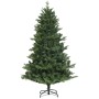 Grüner, künstlicher HOMCOM Weihnachtsbaum, 180 cm hoch, mit vollen PE-Nadeln und schwarzem Stahlfuß. Für Weihnachtsdekoration.