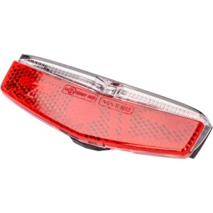 Fischer Dynamo LED Rücklicht für Gepäckträger, roter Reflektor.