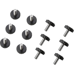 Fußkappen Set für Aliceville Gartenmöbel, 12 Stück, Kunststoff mit Schraube, 90x120mm.