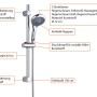 Eisl WELLY Stangenbrauseset Chrom: Brausestange mit Handbrause und 5 Strahlarten für Duschkomfort.