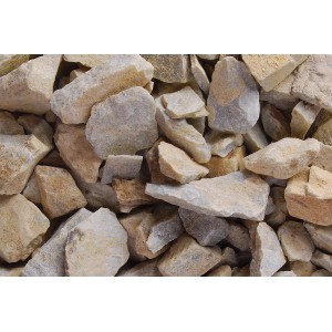 Bruchschotter Beige, 40-70 mm, im Big-Bag (1000 kg) für Drainage und Hinterfüllung.