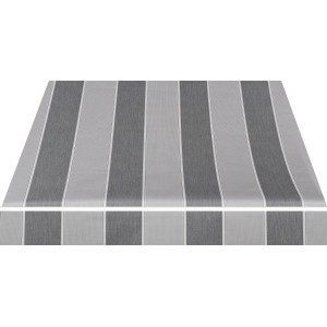 Spettmann Gelenkarmmarkise Star Fix, 300x250 cm, grau gestreift. Markise für Terrasse und Balkon.