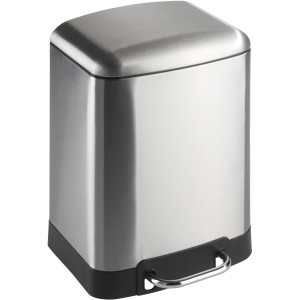 Wenko Treteimer Studio, 6 Liter, aus mattem Edelstahl mit Easy-Close Funktion.
