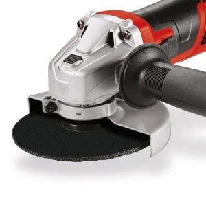Einhell Winkelschleifer TC-AG 125/850 Kit mit Trennscheibe und Zusatzhandgriff.