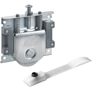 Hettich Montagesatz für SlideLine 16 Schiebetürbeschläge, Stahl verzinkt, Lauf- und Führungsteile.