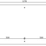 Skizze des Skan Holz Carport Taunus, 1176x634 cm, zur Veranschaulichung der Maße.
