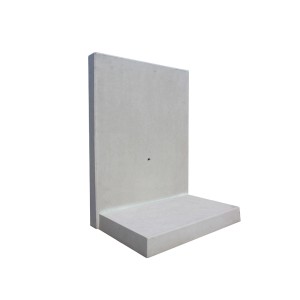 Diephaus L-Stein bewehrt, grau, 180x100x100x8 cm, für Einfassungen und Mauersysteme.