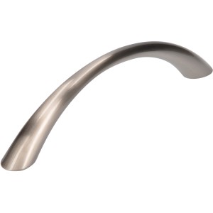 Siro Möbelgriff, Edelstahlfarbig glänzend, Lochabstand 96 mm.