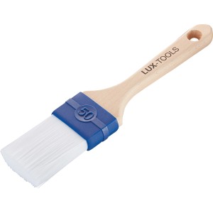 LUX Abbeizpinsel, 50 mm, mit Nylonborsten und Holzgriff zum Abbeizen von Lasuren.