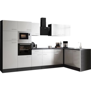 Respekta Winkelküche Oliver 340 cm Weiß