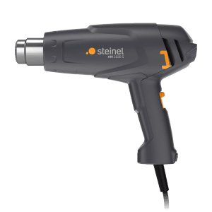 Steinel Heißluftgebläse HM 1620 S, 1600 W, graues Gehäuse mit silberner Düse.