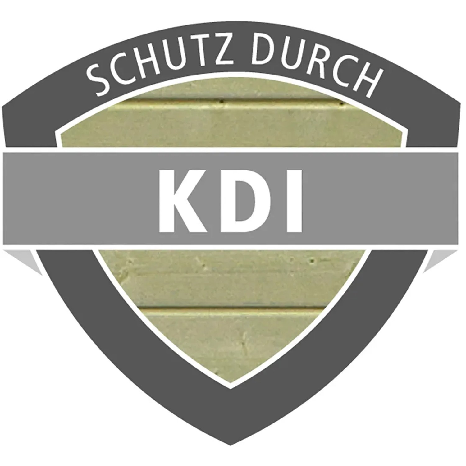 KDI Logo: Kesseldruckimprägnierung schützt das Holz des Karibu Pavillons vor Witterungseinflüssen.