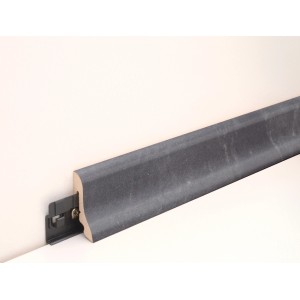Sockelleiste FU018L Buntschiefer Dekor, MDF, 18,5x38,5x2400 mm, mit Clip-System für einfache Montage.