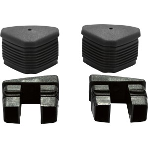 Fußkappen für Ellenton Stapelstuhl, 4er-Set, Kunststoff, Ersatzteile für Gartenstühle.