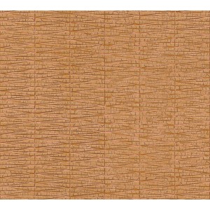 Vliestapete Muster Organisch Glänzend Strukturiert Metallic Orange FSC®