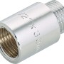 Verchromte Hahnverlängerung aus Messing, 18,6 mm x 21 mm, 30 mm lang, für Gewindefittings.