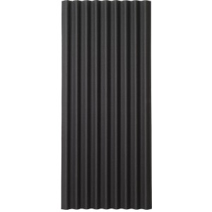 Onduline Base Bitumenwellplatte, schwarz, 2000x855 mm, für Bedachung von Gartenhäusern und Carports.