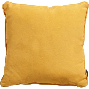 Quadratisches, goldenes Madison Zierkissen Panama, 45x45 cm, für Gartenmöbel und mehr.
