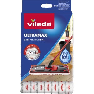 Vileda Ultramax Ersatz-Wischbezug für Reinigungsgeräte, Mikrofaser, optimal für Parkett und Laminat.