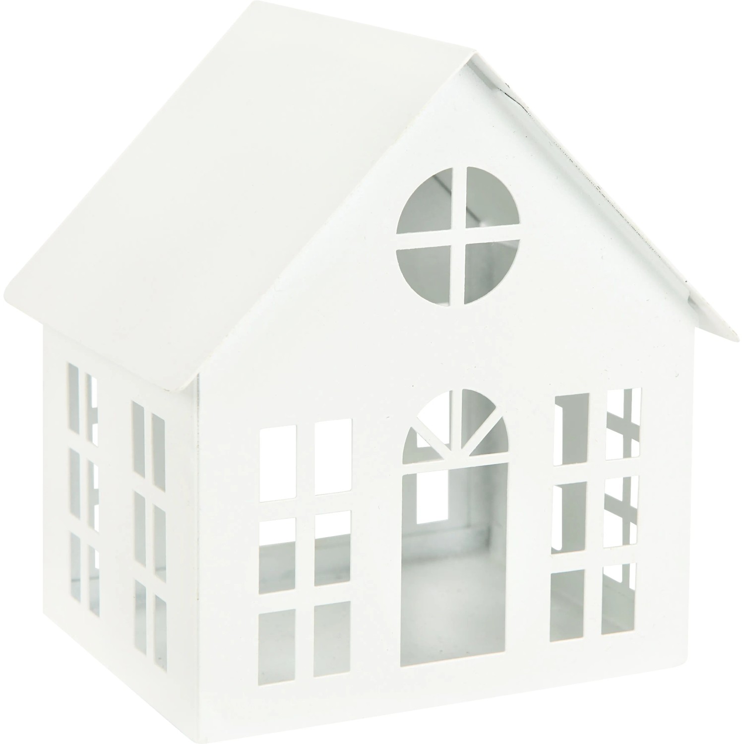 Deko-Haus für Teelicht 10 cm x 9,5 cm x 8,2 cm Weiß kaufen bei OBI
