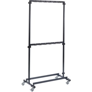 Veba Garderobenständer Klein 200x100 cm mit 48 Haken, mobil und zerlegbar.