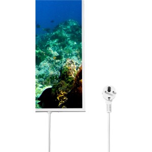 Könighaus Infrarotheizung 1000W mit Schildkröten-Motiv, 60x120cm, für angenehme Wärme.