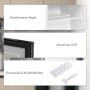 HOMCOM Mini-Gefrierschrank: abnehmbares Regal, versenkter Griff, Eisschaufel, Eiswürfelbehälter.