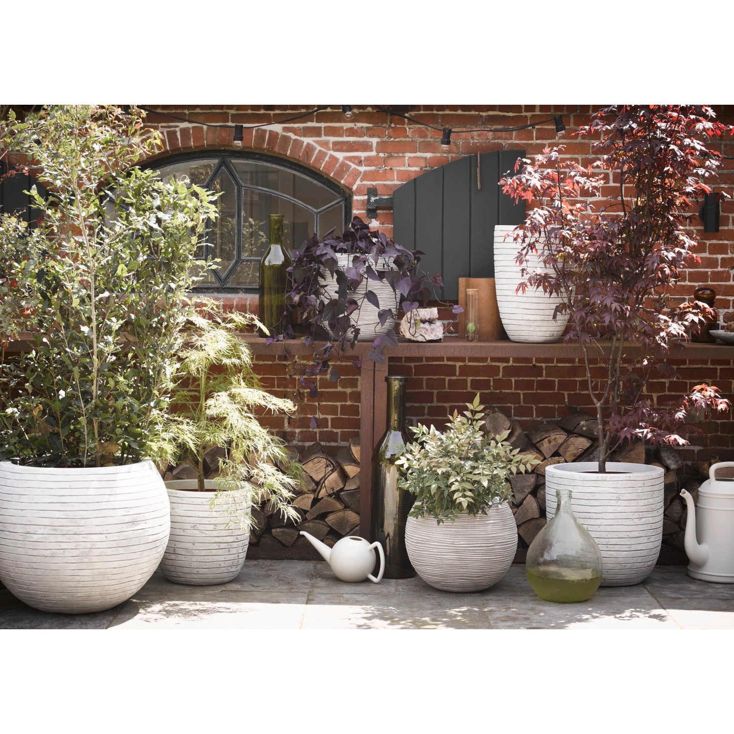 windlicht blumenkasten Chic Antique Windlicht mit Blumenkranz  Boho-Deko  Alsaba