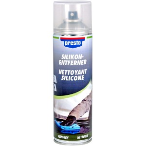 Presto Silikonentferner 500ml Spraydose für Lackreparatur und Karosseriearbeiten.