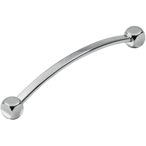 Siro Möbelgriff 2388, Chrom glänzend, Lochabstand 96mm.