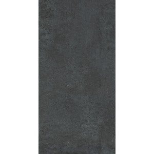 Anthrazitfarbene, matte Wandfliese Materia Basic in Betonoptik, 30x60 cm.