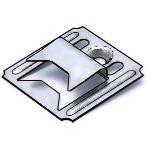 Profilkralle für 8 mm Paneele, Zubehör zur Befestigung von Wand- und Deckenpaneelen, 100 Stück.