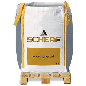 Big-Bag mit Wassergebundener Wegedecke, dynamische Schicht, Silber-Grau, 1000 kg auf Palette.