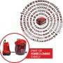 Einhell GE-SP 18 Li Akku-Klarwasserpumpe, rot, Teil der Power X-Change Familie.