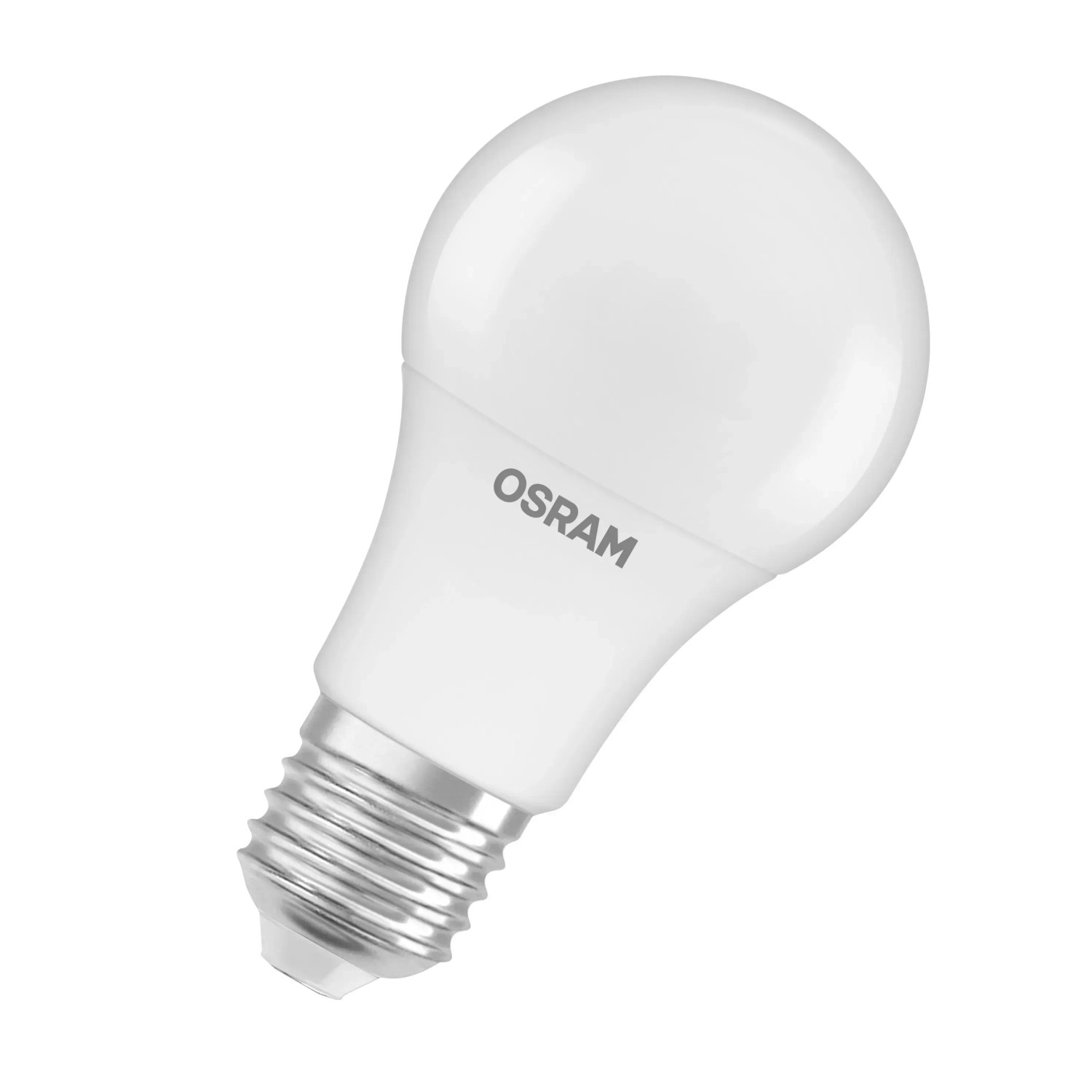 Osram LED-Leuchtmittel E27, 8,5W, Glühlampenform, 3er Set. Weißes LED Leuchtmittel mit E27 Sockel.
