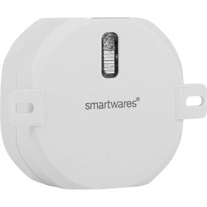 Smartwares Einbauschalter mit Timer für Hausfunksteuerung, weiße Ausführung.