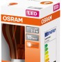 Osram LED-Leuchtmittel E27 in Glühlampenform, 2,5W, warmes Licht, im Karton.