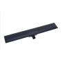 Glasdeals Edelstahl-Duschrinne 80 cm Schwarz mit Siphon für Bodengleiche Duschen 4035