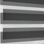 Gardinia Doppelrollo EasyFix, 100x150 cm, anthrazit, mit transparenten und blickdichten Streifen.